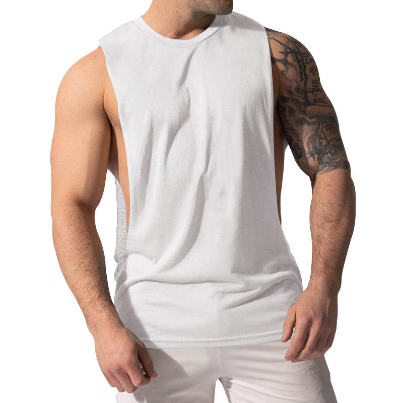 Men’s Summer Multi-Color Solid Fitness Sports Vest