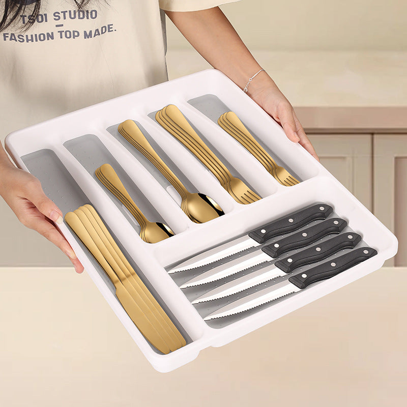 1010 Stainless Steel Knife Fork Spoon Steak Set