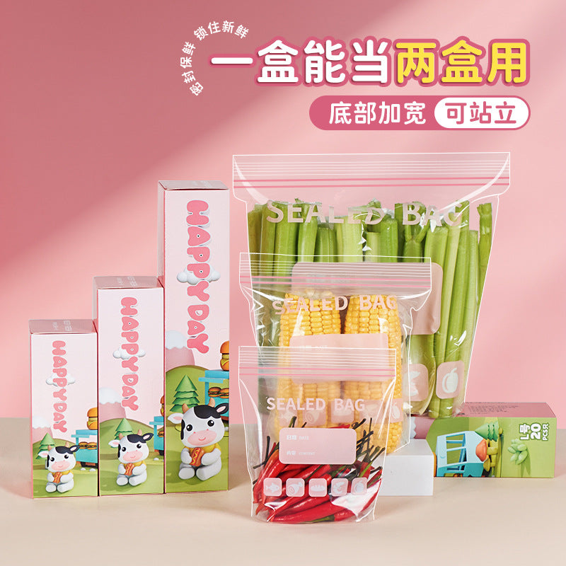 Thickened Food-Grade Self-Sealing Fresh-Keeping Bags