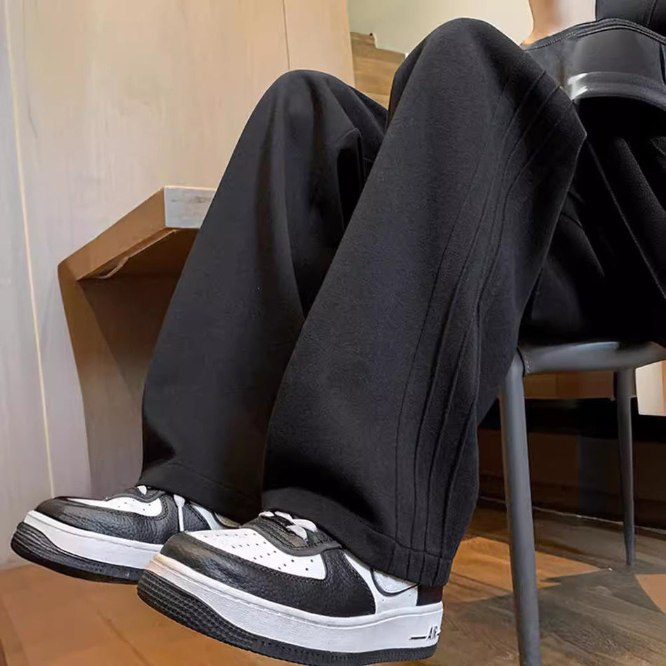 INSTOCK-Retro Wide-Leg Sweatpants Men Autumn 2025