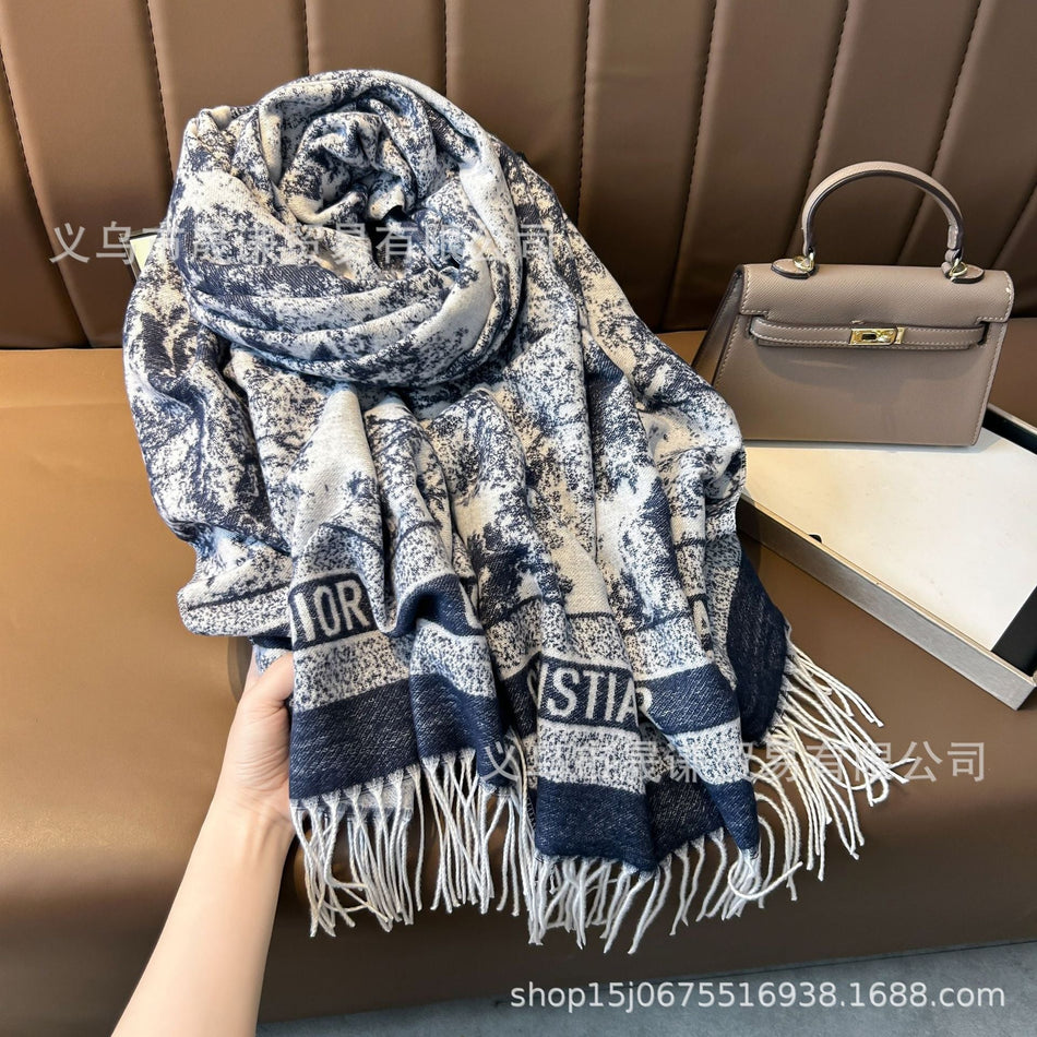 D Family Cashmere Scarf Warm Unisex Nepal