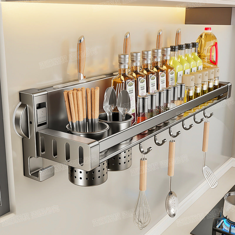 Powerful Suction Cup Multi-Functional Kitchen Rack