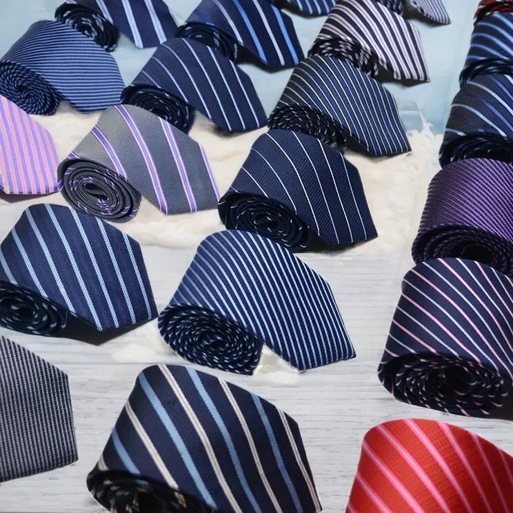 Striped Jacquard Tie – Wedding & Business Gentleman Look