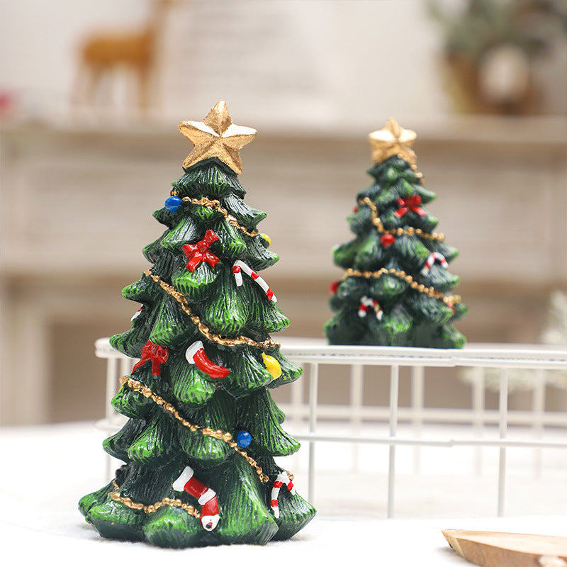 European-Style Mini Christmas Tree – Desktop Decor