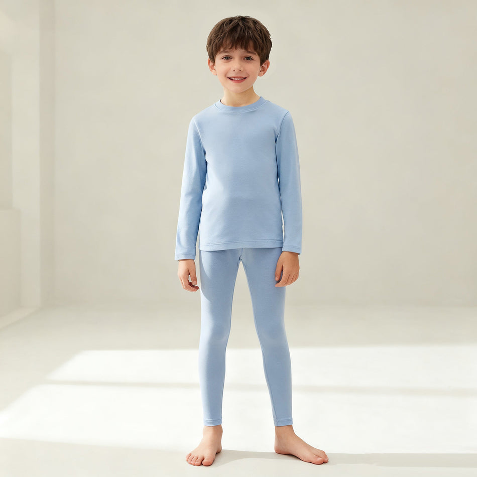 Children’s Pure Cotton Autumn Clothes Long Pants Base Layer Set
