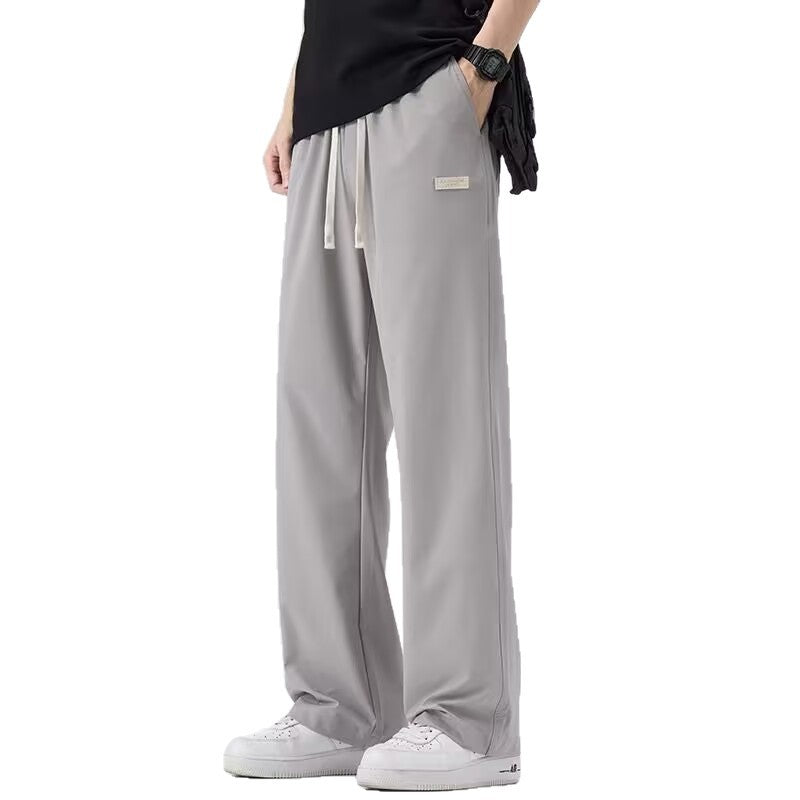 Men’s Ice Silk Quick-Dry Work Pants – 2025 Summer Casual