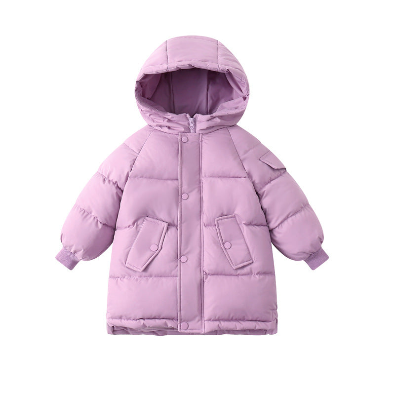 STOCK-Korean Style Kids Winter Cotton Jacket – Thick & Warm