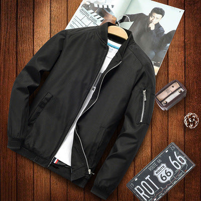 INSTOCK-Men’s Stand Collar Spring Windbreaker Jacket