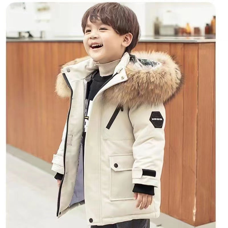 Children’s Winter Cotton-Padded Parka – Ultra Thick Coat