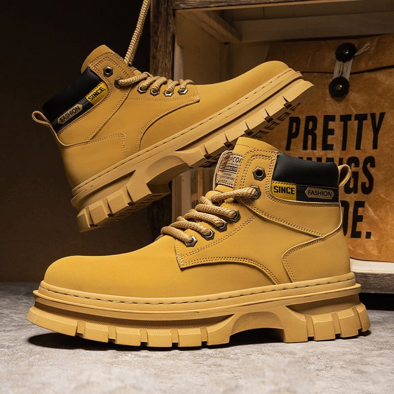 INSTOCK-Men's High-Top Martin Boots  British Style