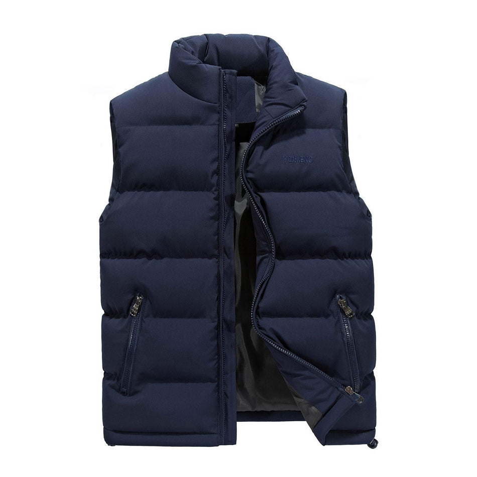 Men’s Warm Down Cotton Vest Casual Autumn Winter