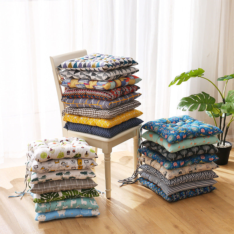 Student & Office Chair Cushion Cotton Linen Soft Pad