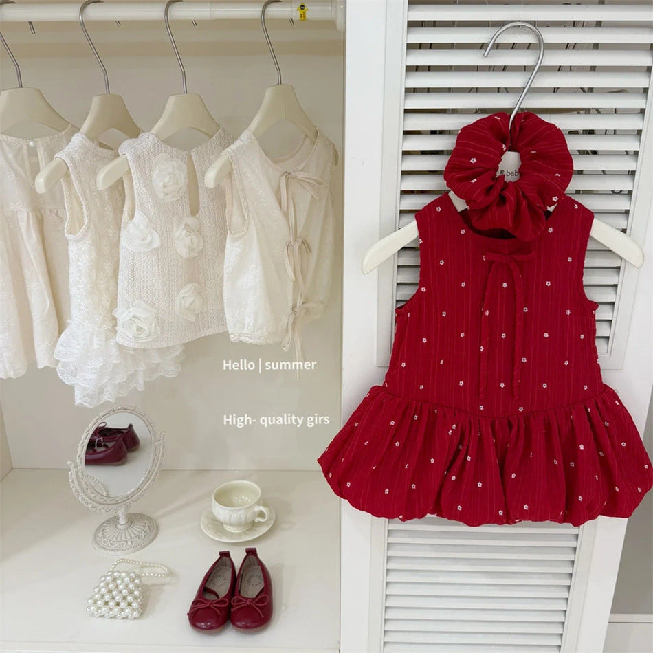 Girls’ Autumn 2024 Floral Princess Dress – Trendy