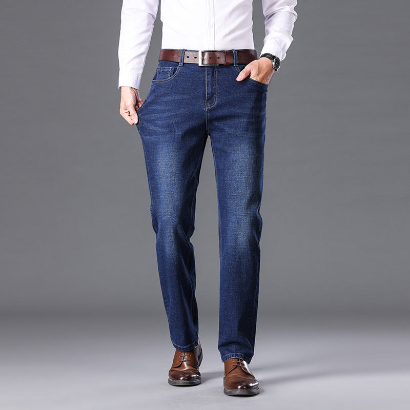 Fleece-Lined Autumn-Winter Stretch Dad Work Pants