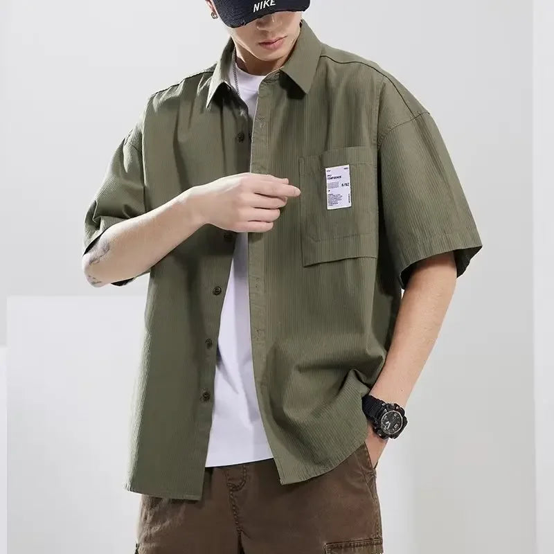 American Work Shirt – Retro Summer Loose Fit