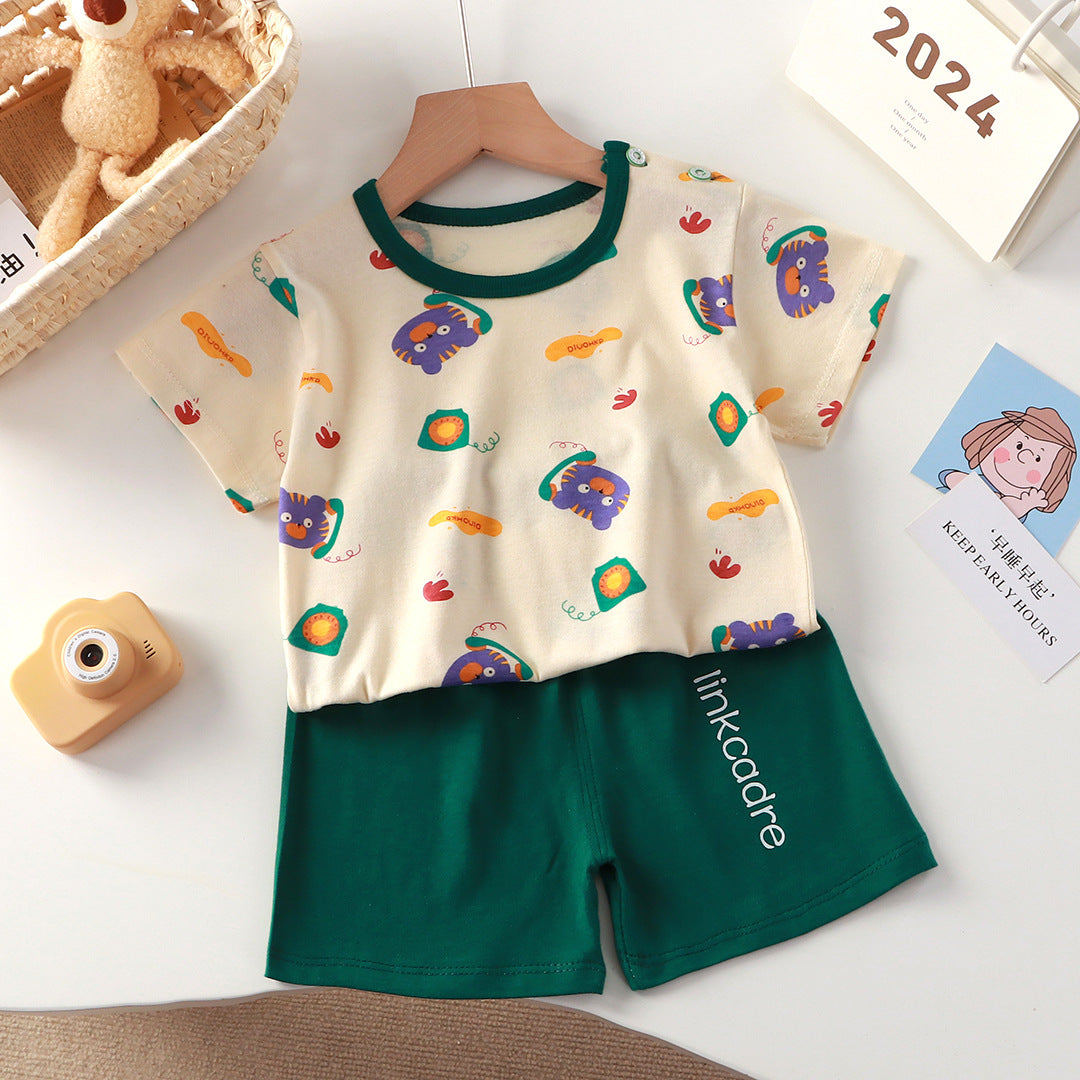 Kids Cotton Shorts Set Summer Unisex Outfit – Summer Kids Fashion Nepal | Tudoholic