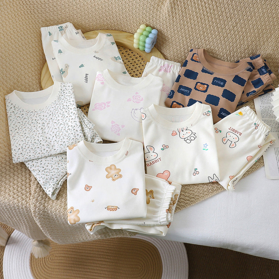 Kids 100% Pure Cotton Intimate Pajama Set – Autumn Wear