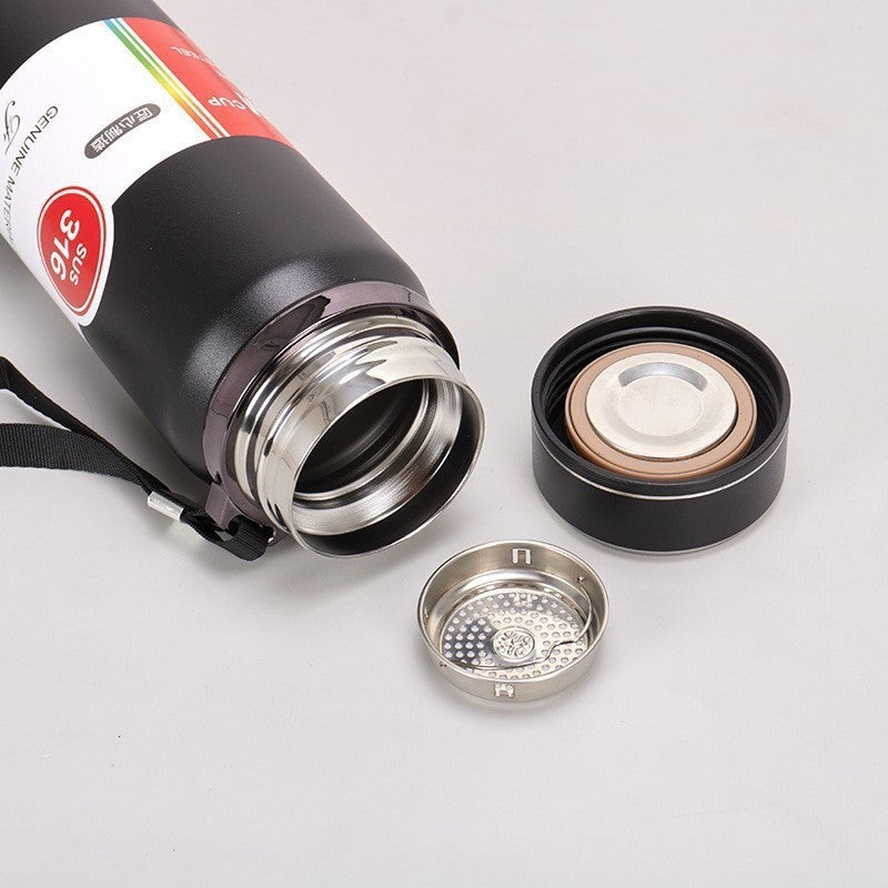 316 Stainless Steel Vacuum Sports Kettle with Tea Filter