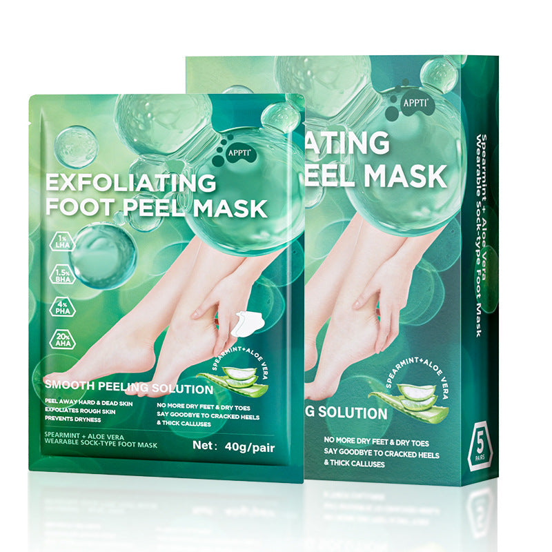 Aloe Peeling Foot Mask – Acid Exfoliating & Moisturizing Care