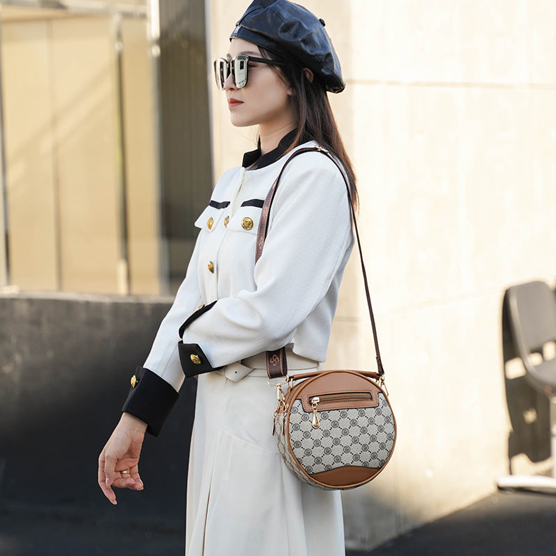 Retro Old Flower Bucket Bag – Cylinder Style Charm