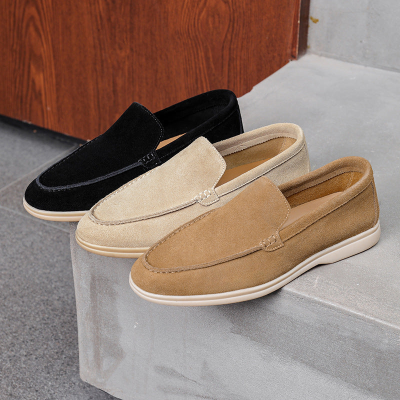 STOCK-Men’s Leather Moccasins – Comfortable Slip-On Casual Shoes