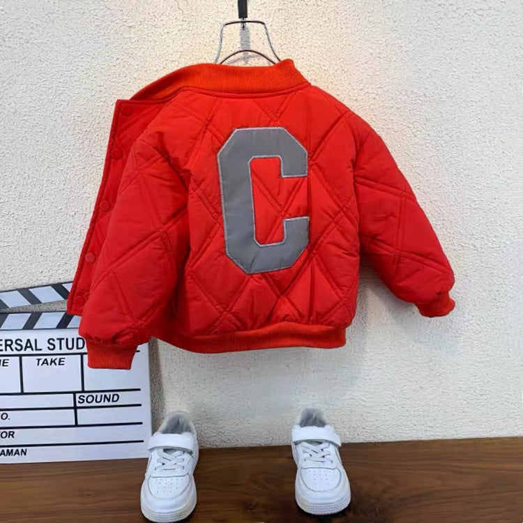 Boys’ Cotton-Padded Jacket Autumn & Winter 2023 Trendy Coat