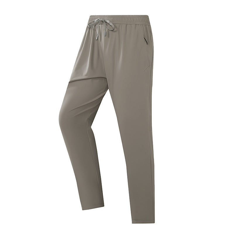 Men's Ice Silk Wide Leg Pants with Breathable Summer Comfort