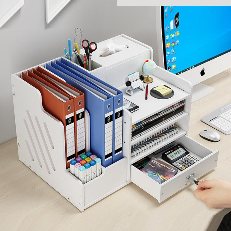Multi-Layer Desktop File Rack A4 Book & Document Organizer