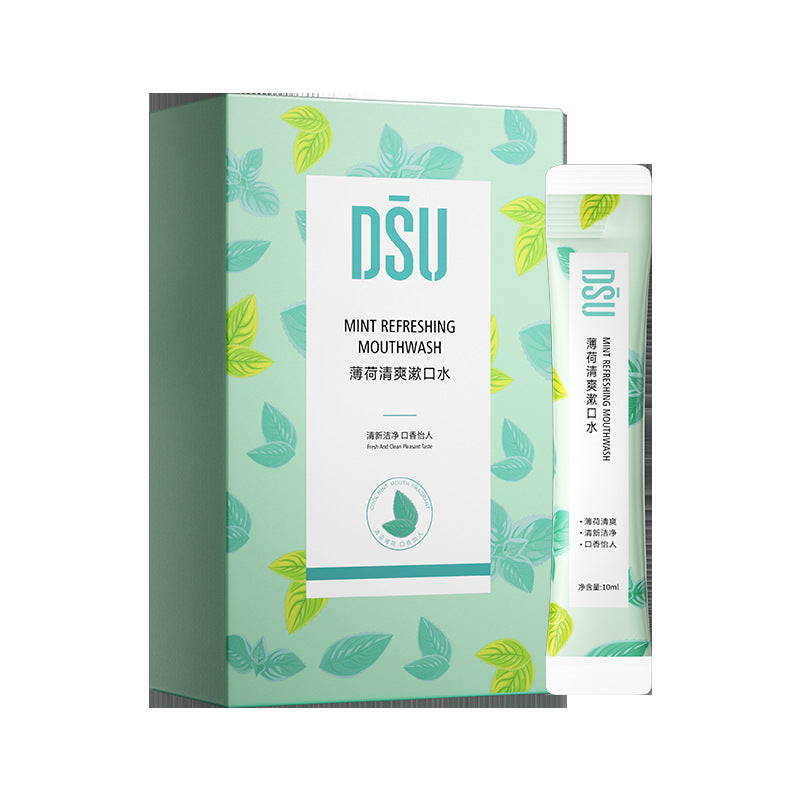 Mint Fruit-Infused Refreshing Disposable Mouthwash Box Set