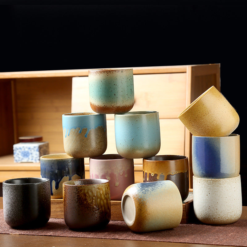 Japanese-Style Ceramic Coffee & Latte Cup Vintage Tea Set