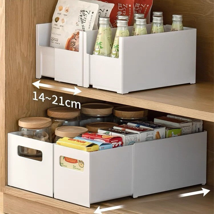 Right-Angle Drawer Organizer Box – Adjustable Partition Storage