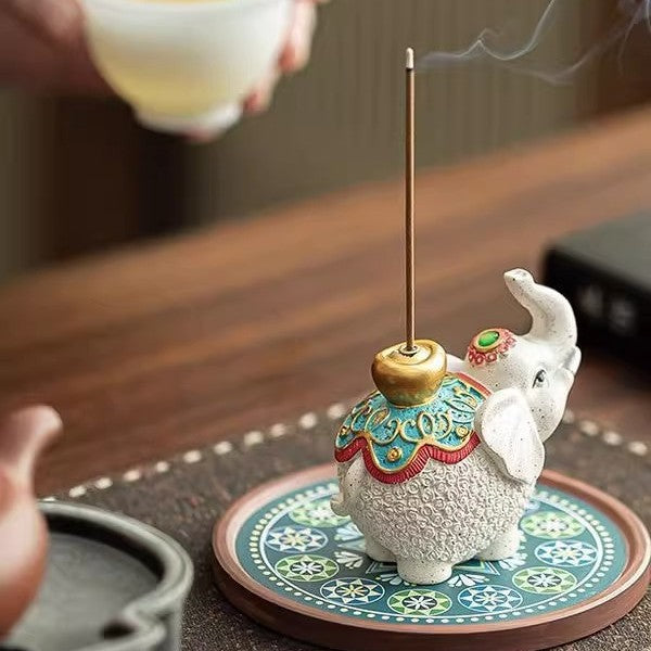 Original Home Incense Holder Elephant Design Tea Aromatherapy