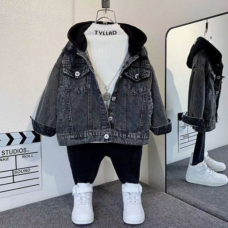 Boys Denim Street Top 2025 Autumn Spring Trendy Jacket
