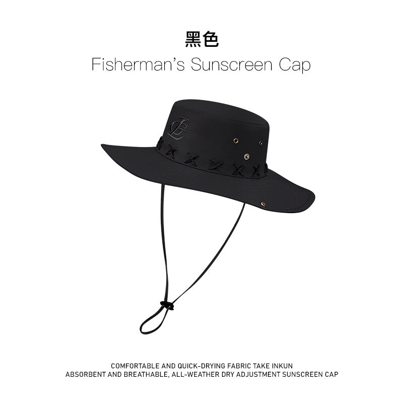 Men's Summer Fisherman Hat UV Sun Protection Waterproof Design