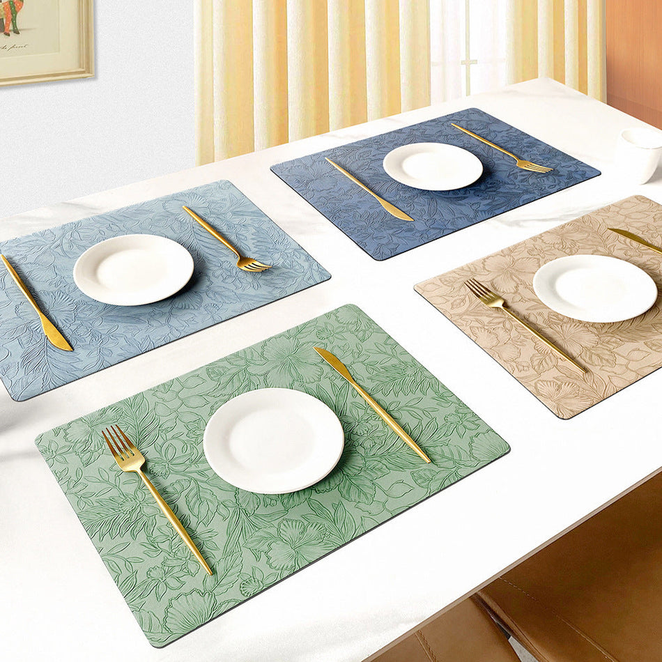 Nordic Leather Double-Sided Dining Placemat