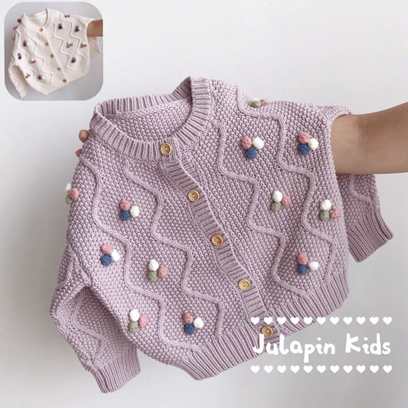 STOCK-Bala Kid’s Autumn Purple Cardigan 2024