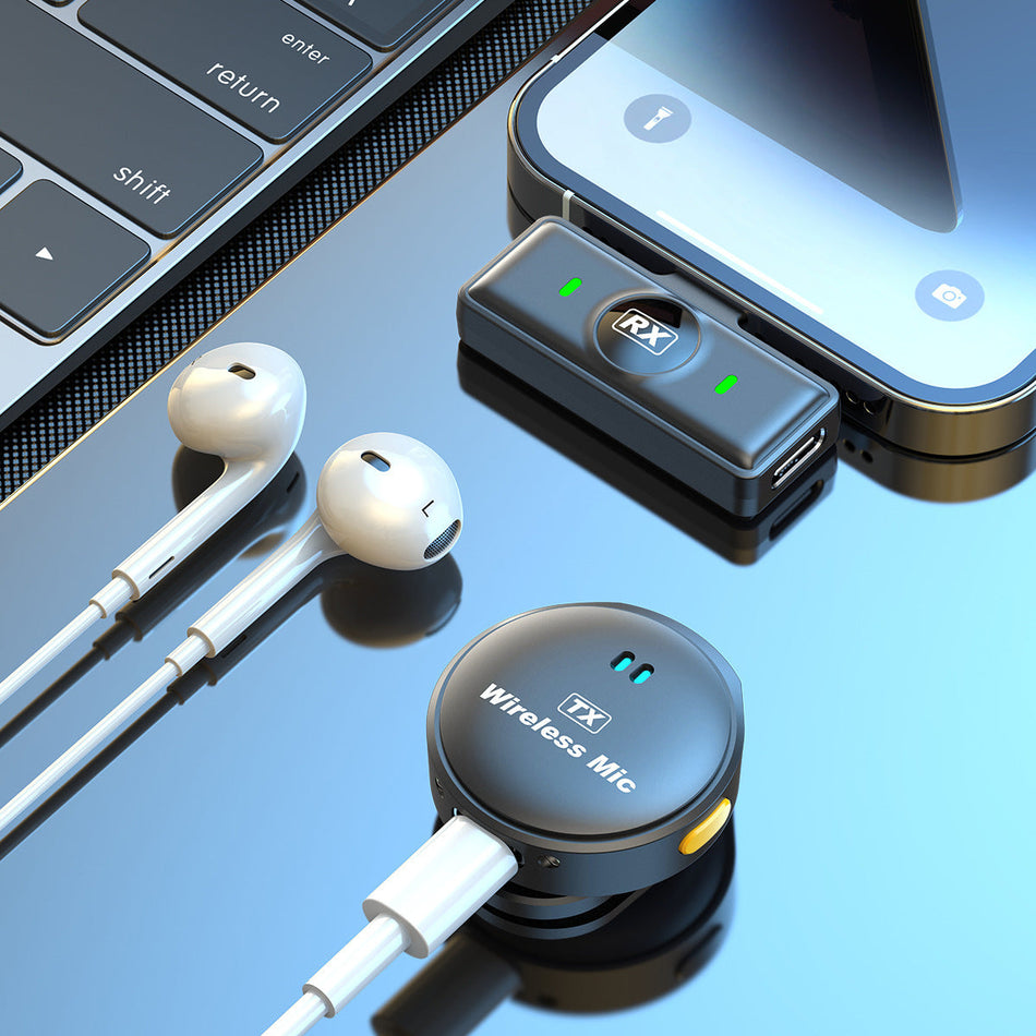 STOCK-Q8 Wireless Collar Mic – Digital Display, One-to-Two,