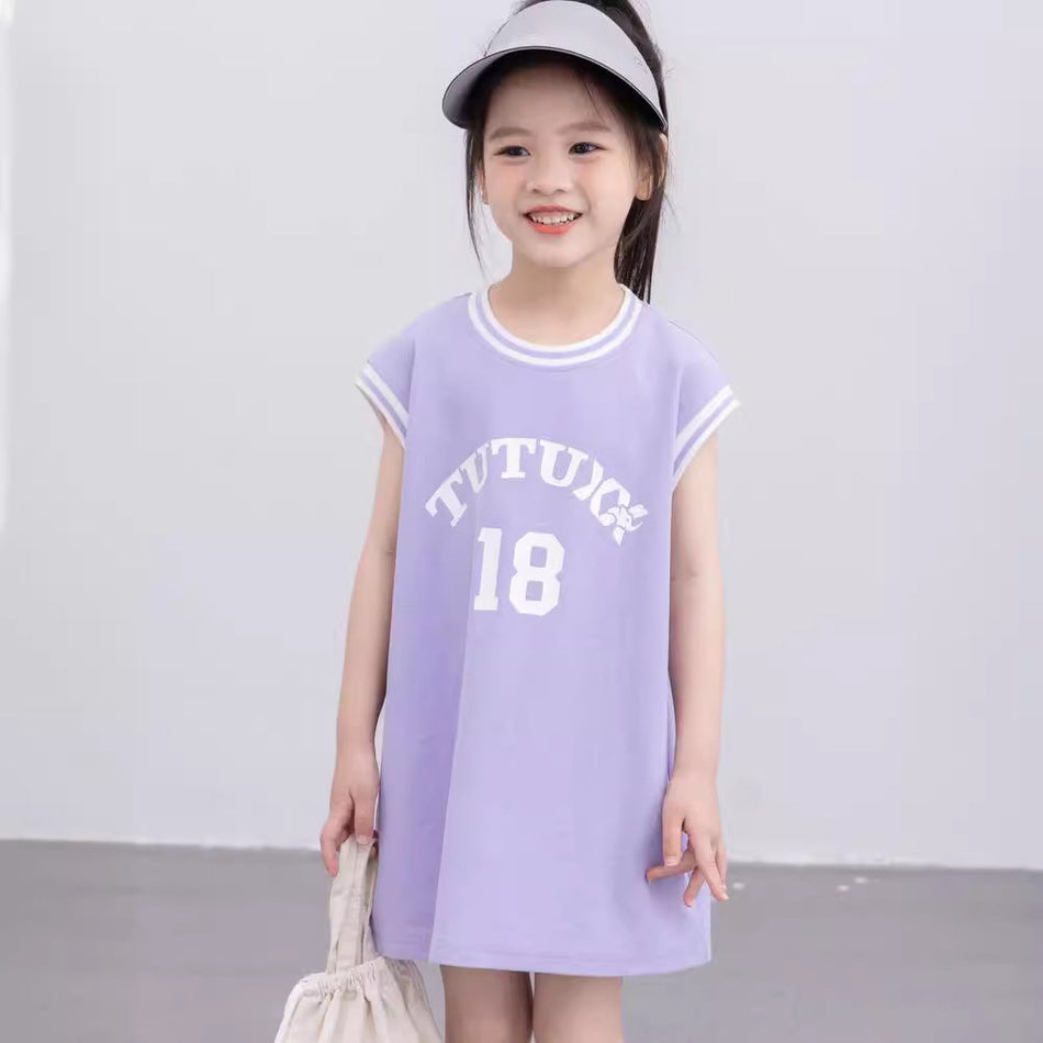 Girls' Summer T-Shirt Skirt