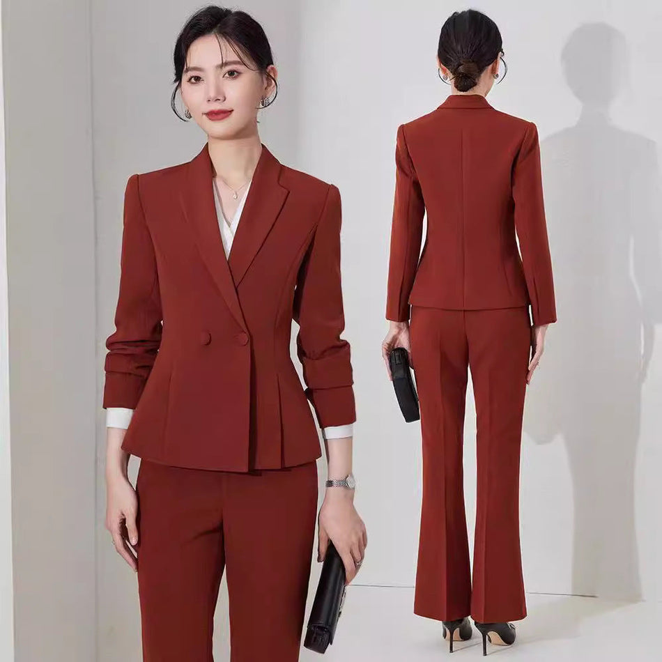 Women’s Red High-End Professional Suit