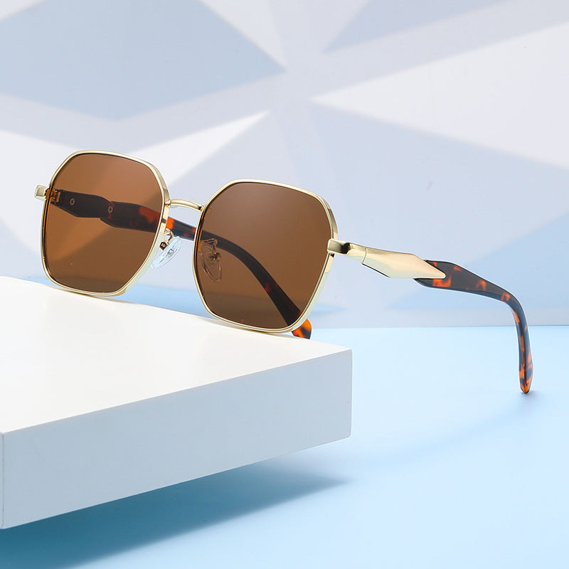 Metal Polygon Sunglasses | Retro Unisex Trendy Fashion Shades