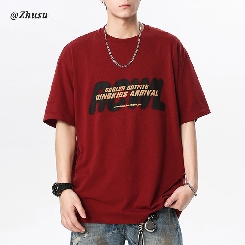 American Style Printed T-Shirt – Trendy Casual Men’s Tee