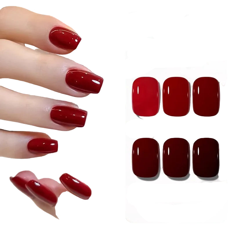 New Year Red & Cherry Nail Glue – Fashion Solid Colors