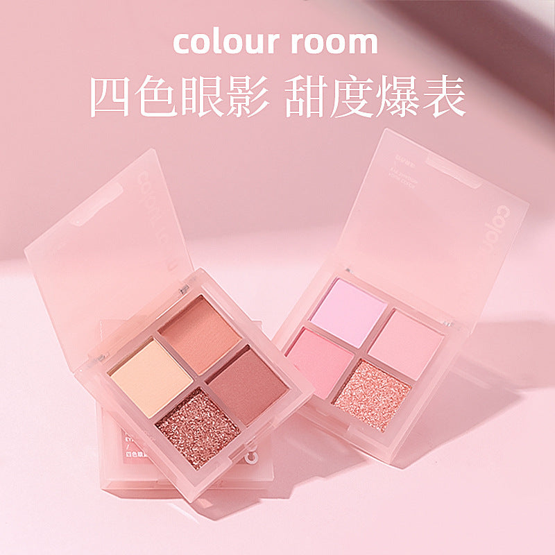 Four-Color Milk Tea Eyeshadow & Contour Palette