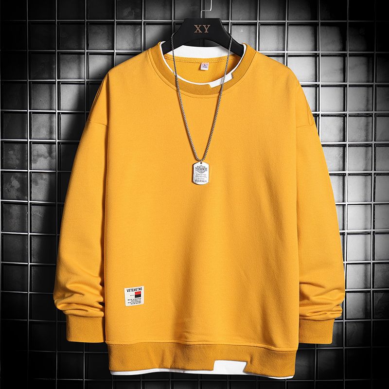 Boys’ Trendy Sweatshirt – Fake Two-Piece Pullover