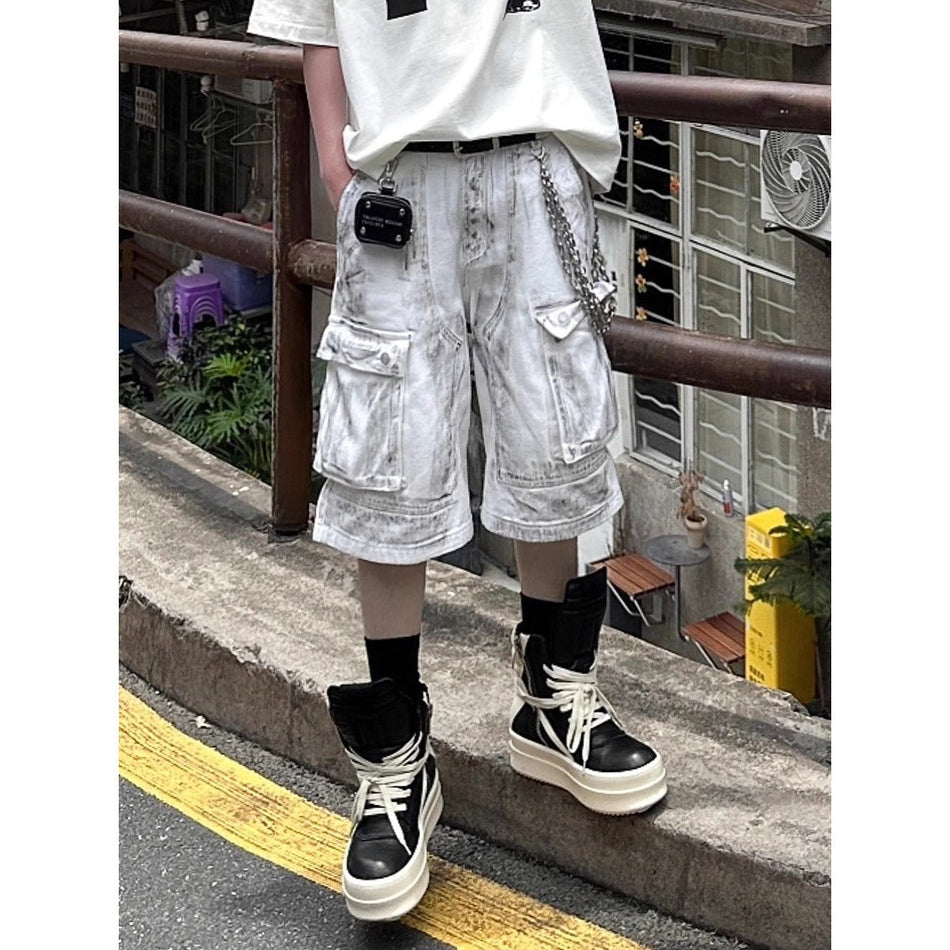High Street Dirty Workwear Men’s Denim Shorts