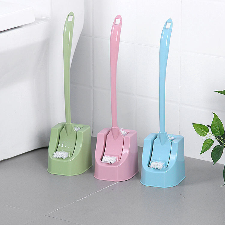 No-Corner Long-Handle Toilet Brush Set