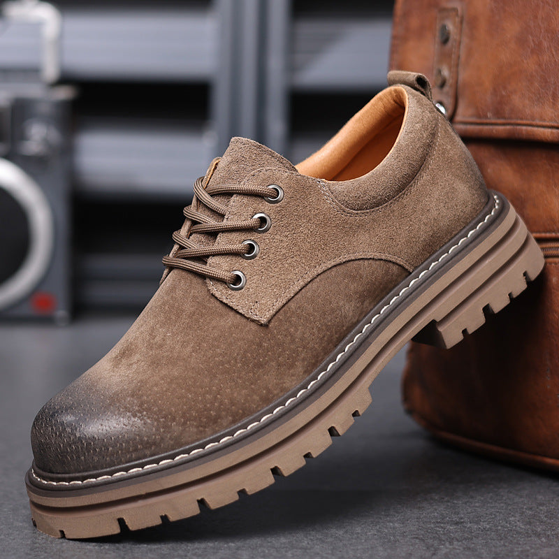 INSTOCK-Men's Martin Work Boots | Thick-Soled Outdoor Shoes