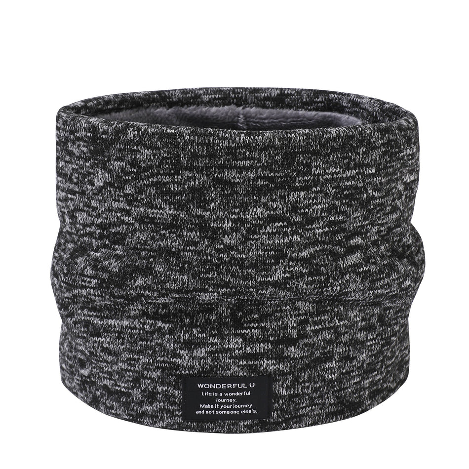 Men’s & Women’s Fleece-Lined Knitted Neck Scarf – Winter Warm