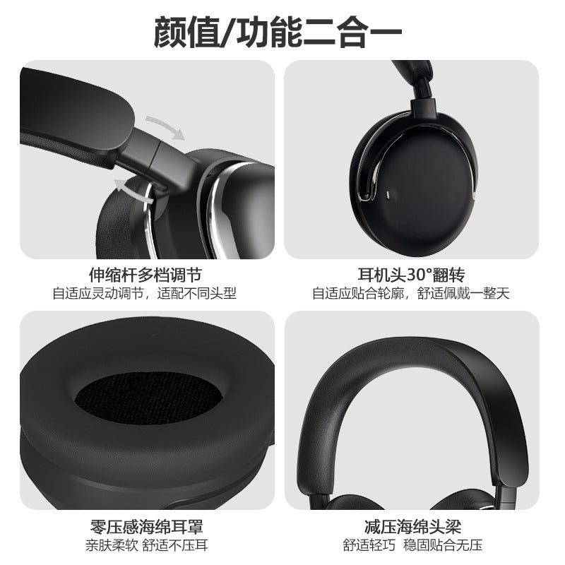 M15 Over-Ear Bluetooth Headphones Active Noise-Canceling Wireless