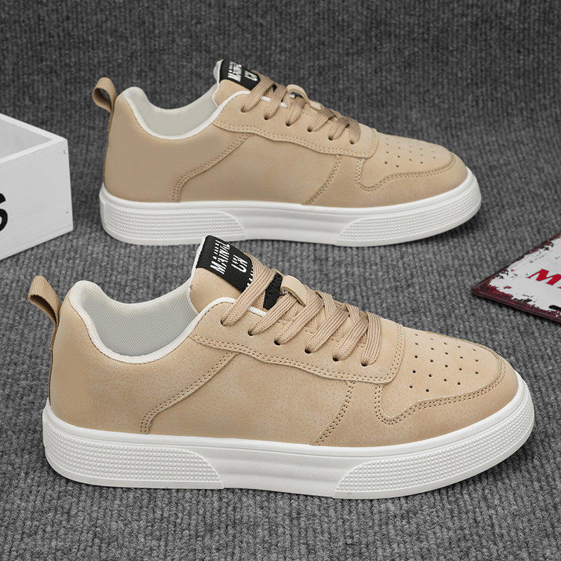 STOCK-Men’s Large Size Leather Sneakers Casual Sports Shoes